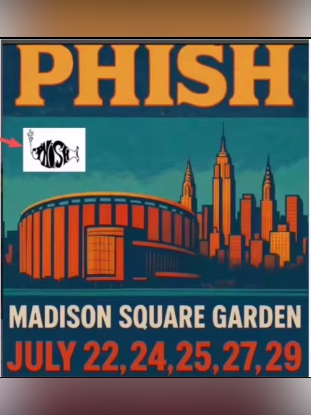 Madison Square Garden (MSG) Phish Limited Edition 2026 Concert Summer Tour Patch - Picture 2 of 2